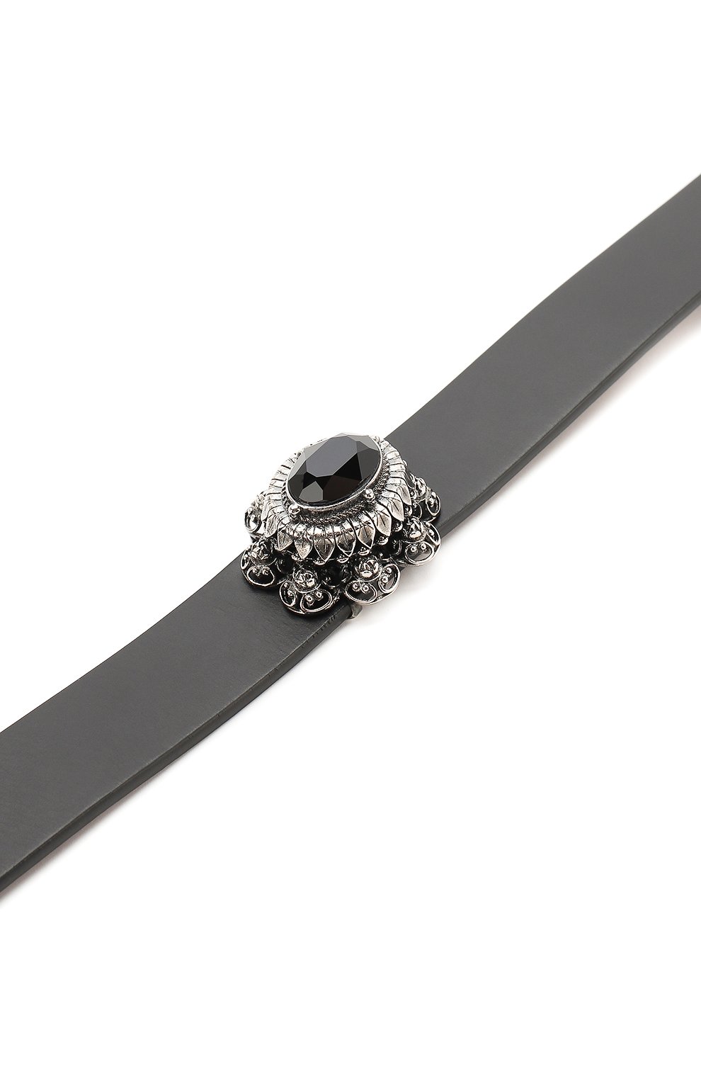 Женское черное кожаный чокер Alexander McQueen, арт. 569629/0G40Y купить в ЦУМ | Фото №3 Кожаный чокер Alexander McQueen черное | Фото №3