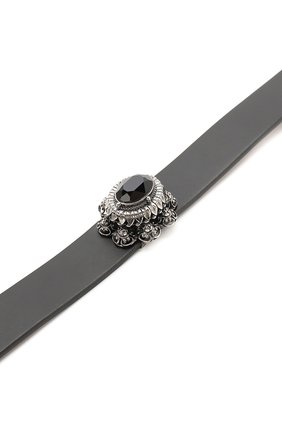 Женское черное кожаный чокер Alexander McQueen, арт. 569629/0G40Y купить в ЦУМ | Фото №3 Кожаный чокер Alexander McQueen черное | Фото №3