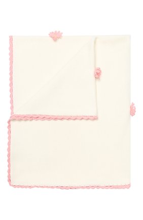 Детского хлопковое одеяло BABY T розового цвета, арт. 19PE112C0 | Фото 1 (Материал: Текстиль, Хлопок; Статус проверки: Проверена категория, Проверено)