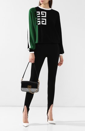 Женская сумка charm GIVENCHY черно-белая цвета, арт. BB508RB0HQ купить в ЦУМ | Фото №2 Сумка Charm Givenchy черно-белая цвета | Фото №2