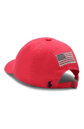 Детская хлопковая бейсболка POLO RALPH LAUREN красного цвета по цене 2605 руб., арт. 323737580 | Фото 2 Детская хлопковая бейсболка POLO RALPH LAUREN красного цвета, арт. 323737580 | Фото 2