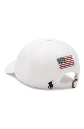 Детская хлопковая бейсболка POLO RALPH LAUREN белого цвета по цене 2605 руб., арт. 323737580 | Фото 2 Детская хлопковая бейсболка POLO RALPH LAUREN белого цвета, арт. 323737580 | Фото 2