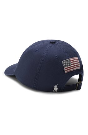 Детская хлопковая бейсболка POLO RALPH LAUREN синего цвета по цене 2605 руб., арт. 323737580 | Фото 2 Детская хлопковая бейсболка POLO RALPH LAUREN синего цвета, арт. 323737580 | Фото 2