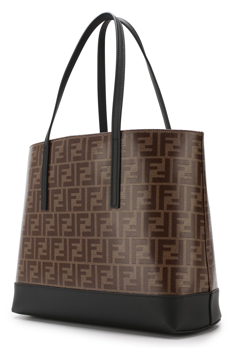 Женская сумка-тоут FENDI черная цвета, арт. 8BH348 A5K4 купить в ЦУМ | Фото №3 Сумка-тоут Fendi черная цвета | Фото №3