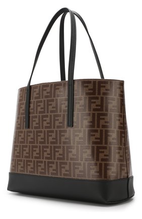 Женская сумка-тоут FENDI черная цвета, арт. 8BH348 A5K4 купить в ЦУМ | Фото №3 Сумка-тоут Fendi черная цвета | Фото №3