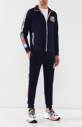Мужской джоггеры POLO RALPH LAUREN темно-синего цвета по цене 16350 руб., арт. 710746706 | Фото 2 Мужской джоггеры POLO RALPH LAUREN темно-синего цвета, арт. 710746706 | Фото 2