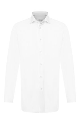 Мужская хлопковая сорочка BRIONI белого цвета по цене 55400 руб., арт. RCL834/P7003 | Фото 1 Мужская хлопковая сорочка BRIONI белого цвета, арт. RCL834/P7003 | Фото 1 (Длина (для топов): Стандартные; Рукава: Длинные; Статус проверки: Проверено, Проверена категория; Мужское Кросс-КТ: Сорочка-одежда; Материал внешний: Хлопок; Принт: Однотонные; Случай: Формальный; Манжеты: На пуговицах; Воротник: Акула)