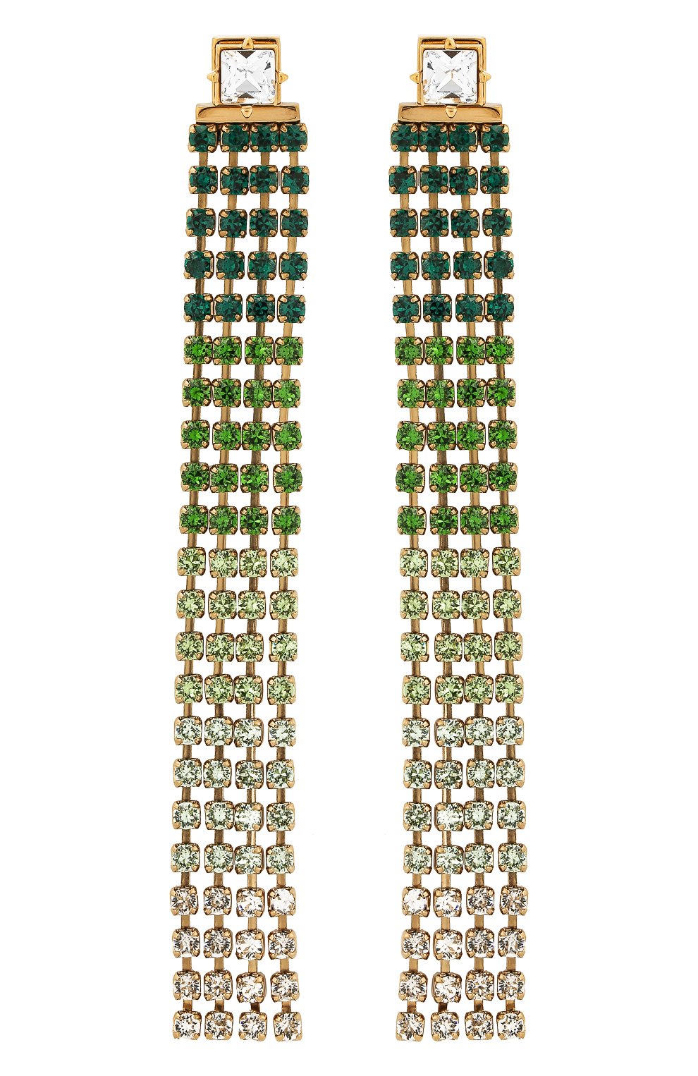 Женские серьги monaco JACQUEMUS зеленого цвета, арт. 191JW01 | Фото 1