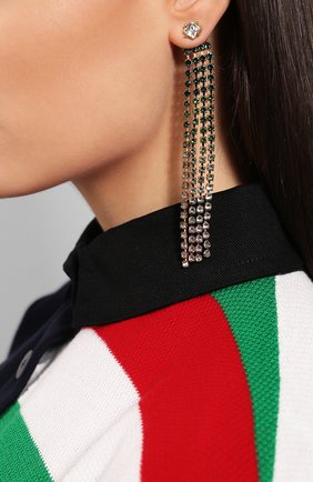 Женские серьги monaco JACQUEMUS зеленого цвета по цене 29350 руб., арт. 191JW01 | Фото 2 Женские серьги monaco JACQUEMUS зеленого цвета, арт. 191JW01 | Фото 2