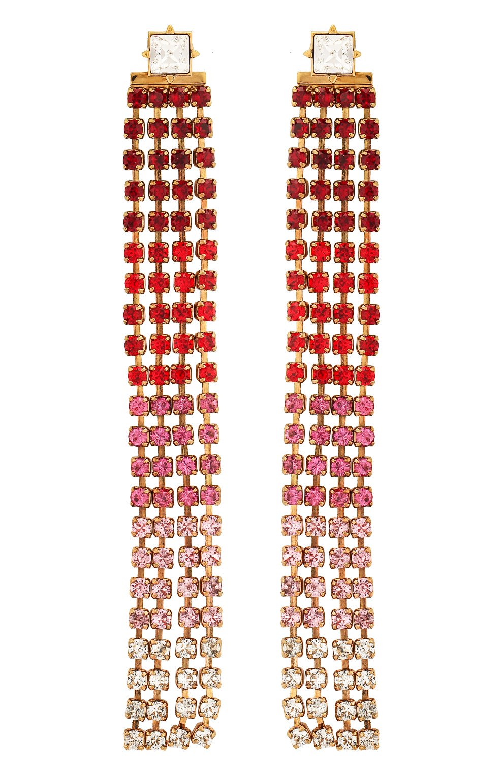 Женские серьги monaco JACQUEMUS красного цвета, арт. 191JW01 | Фото 1