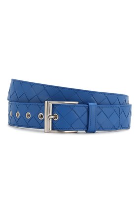 Мужской кожаный ремень BOTTEGA VENETA синего цвета по цене 68100 руб., арт. 580673/V00BG | Фото 1 Мужской кожаный ремень BOTTEGA VENETA синего цвета, арт. 580673/V00BG | Фото 1 (Статус проверки: Проверена категория, Проверено; Случай: Повседневный; Материал: Натуральная кожа)