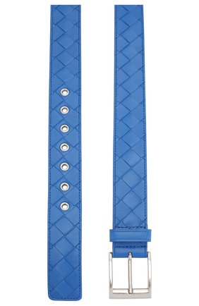 Мужской кожаный ремень BOTTEGA VENETA синего цвета по цене 68100 руб., арт. 580673/V00BG | Фото 2 Мужской кожаный ремень BOTTEGA VENETA синего цвета, арт. 580673/V00BG | Фото 2 (Статус проверки: Проверена категория, Проверено; Случай: Повседневный; Материал: Натуральная кожа)