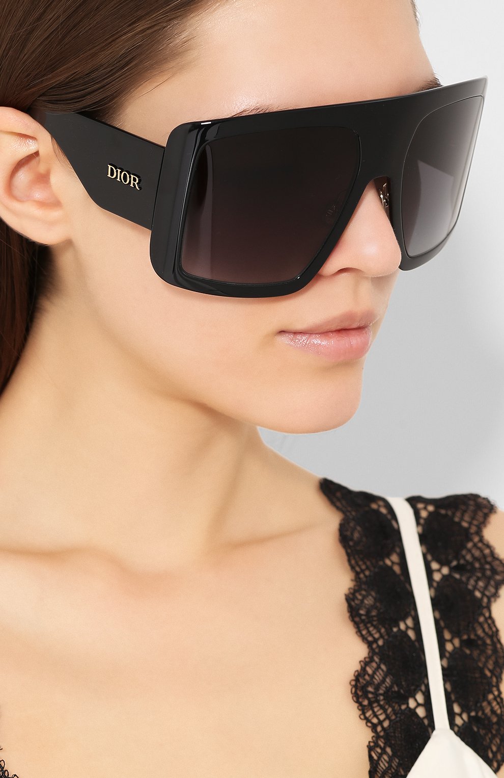 Женские солнцезащитные очки DIOR черного цвета по цене 27500 руб., арт. DI0RS0LIGHT1 807 | Фото 2 Женские солнцезащитные очки DIOR черного цвета, арт. DI0RS0LIGHT1 807 | Фото 2