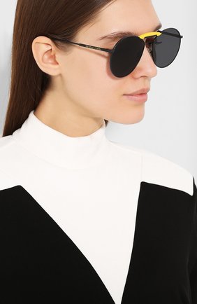 Женские черные солнцезащитные очки fendi x gentle monster Fendi, арт. 0368 807 купить в ЦУМ | Фото №2 Солнцезащитные очки Fendi x Gentle Monster Fendi черные | Фото №2