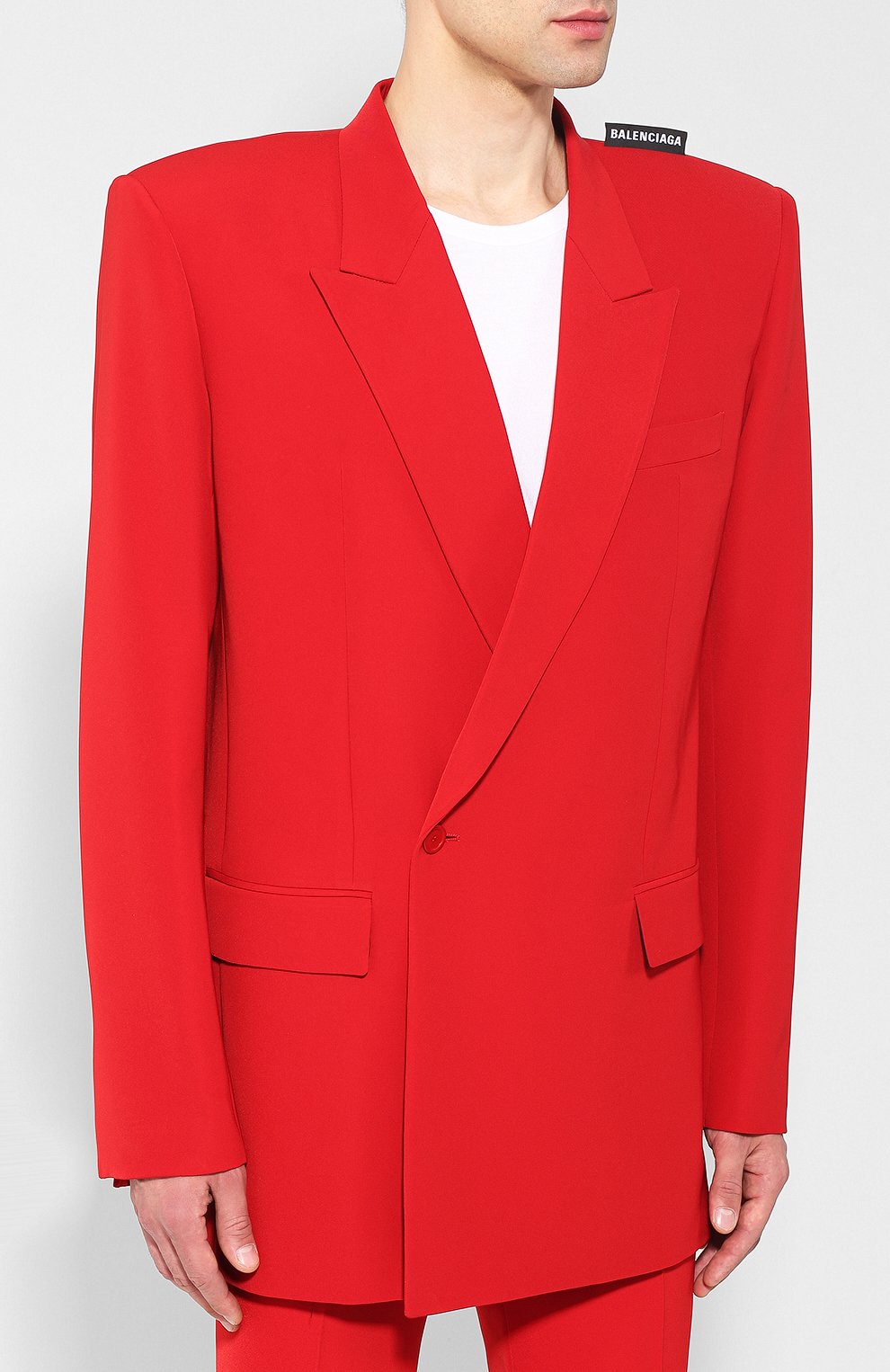 Красный пиджак мужской Баленсиага