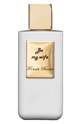 Духи be my wife FRANCK BOCLET бесцветного цвета по цене 16000 руб., арт. 3575070054507 | Фото 1 Духи be my wife FRANCK BOCLET бесцветного цвета, арт. 3575070054507 | Фото 1 (Ограничения доставки: flammable)