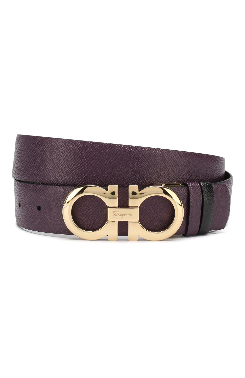 Женский фиолетовый кожаный ремень SALVATORE FERRAGAMO купить в интернет ...