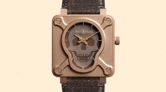 Часы Bell \u0026 Ross BR01 Skull Bronze