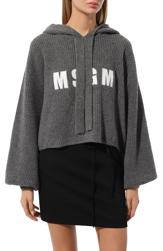 фото Худи из шерсти и кашемира msgm