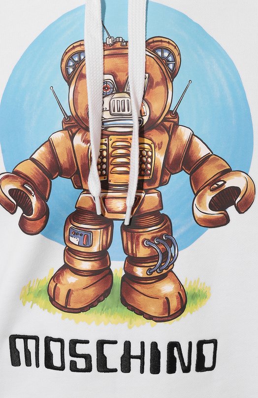 фото Хлопковое худи moschino