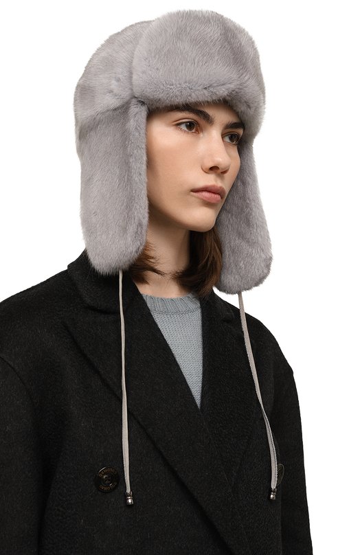 фото Шапка-ушанка из меха норки kussenkovv