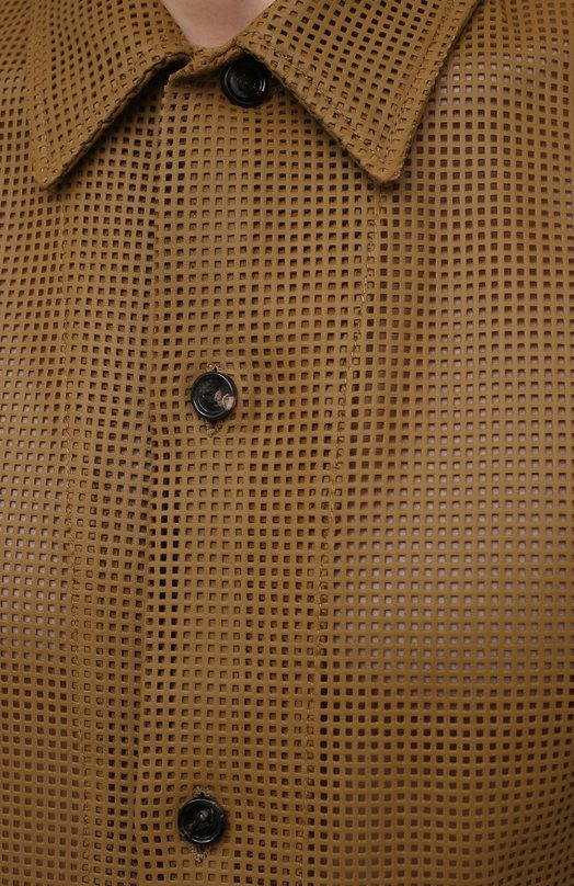 фото Кожаная рубашка bottega veneta