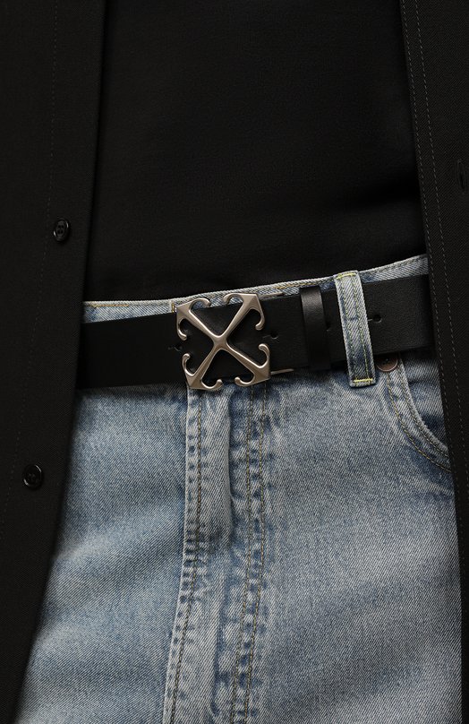 фото Кожаный ремень off-white