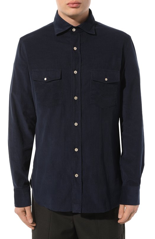 фото Хлопковая рубашка luigi borrelli