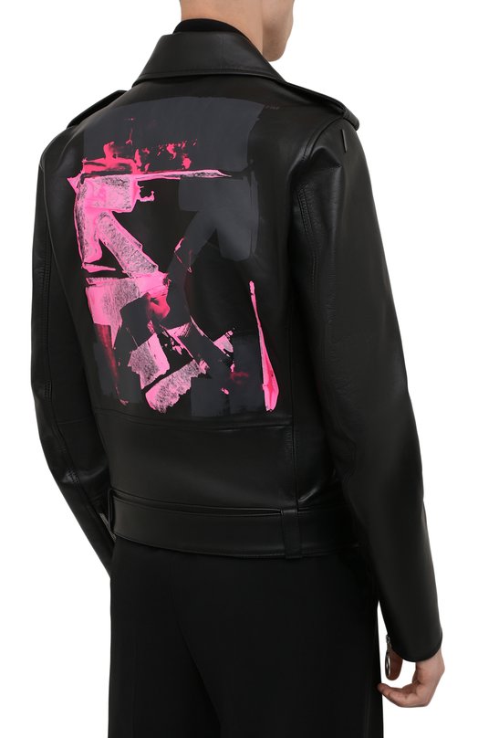 фото Кожаная куртка off-white