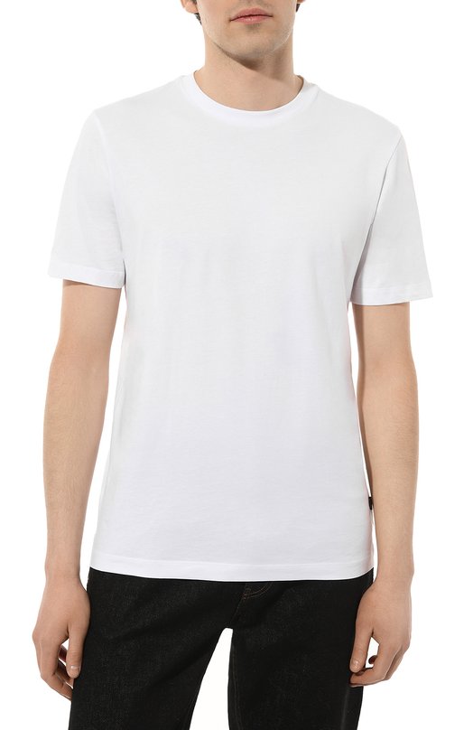 фото Хлопковая футболка boss