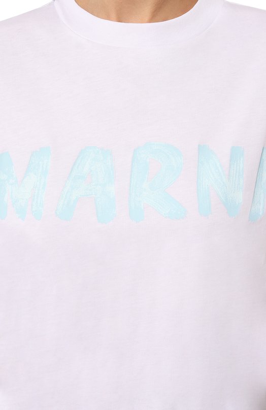 фото Хлопковая футболка marni