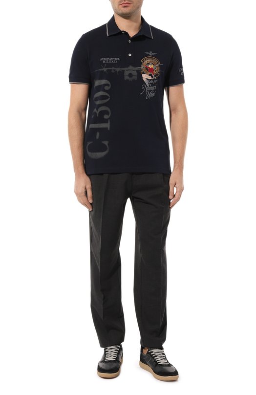 фото Хлопковое поло aeronautica militare