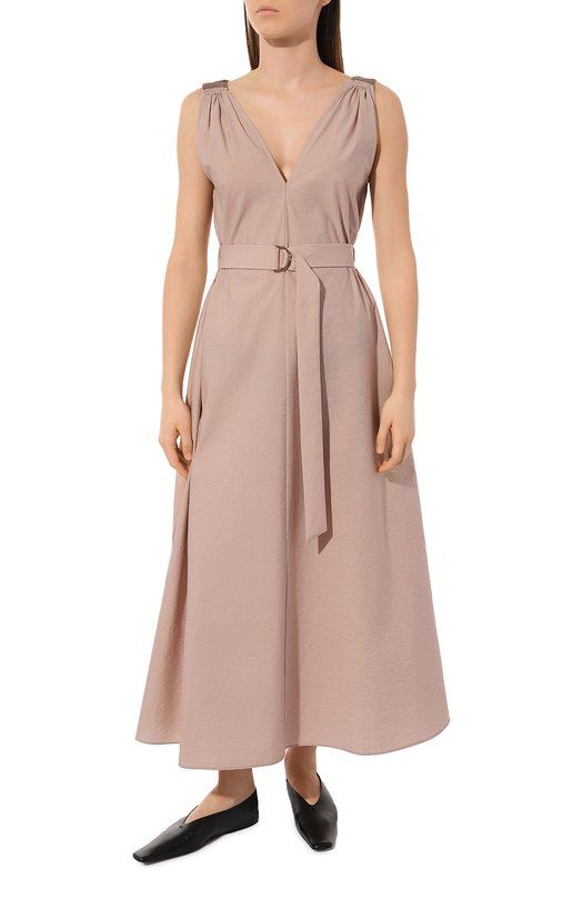 фото Хлопковое платье brunello cucinelli