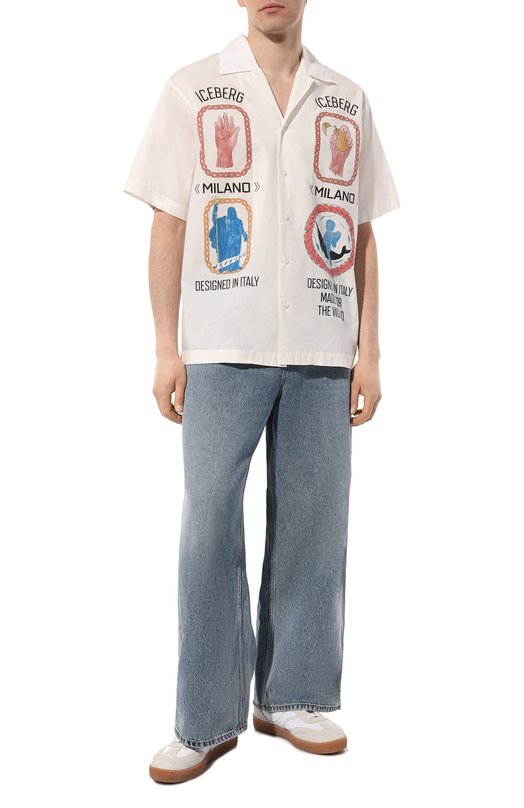 фото Хлопковая рубашка iceberg