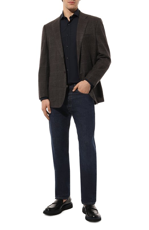 фото Хлопковая рубашка brunello cucinelli