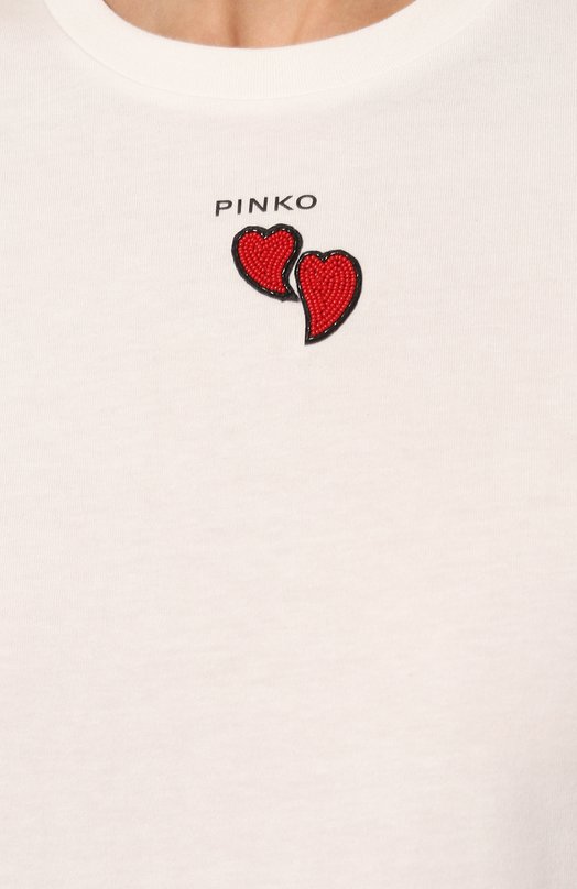 фото Хлопковая футболка pinko