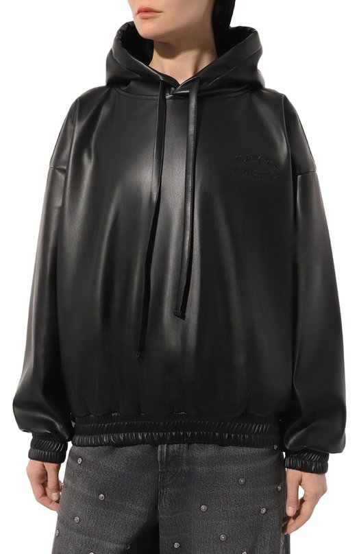 фото Худи из экокожи iceberg