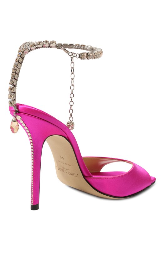 фото Текстильные босоножки saeda 100 jimmy choo