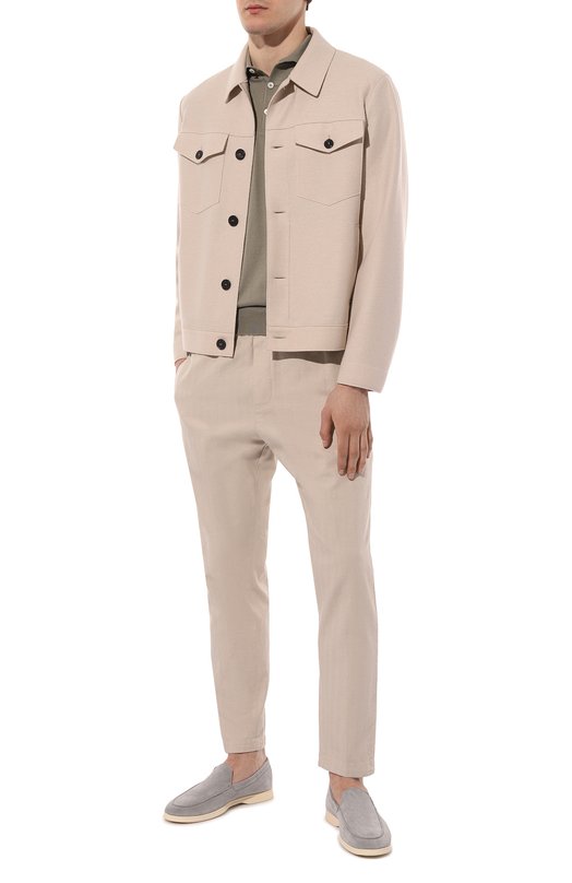 фото Брюки из хлопка и льна dondup