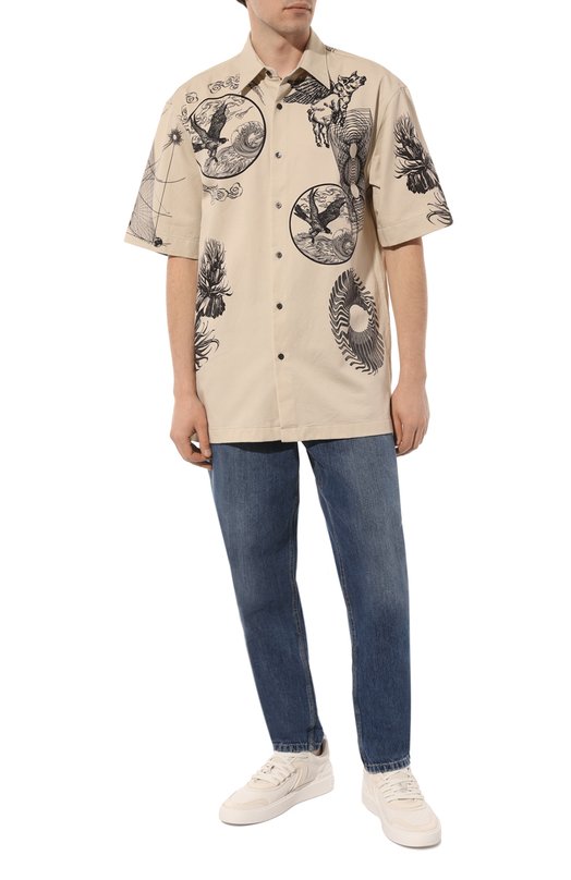 фото Хлопковая рубашка dries van noten