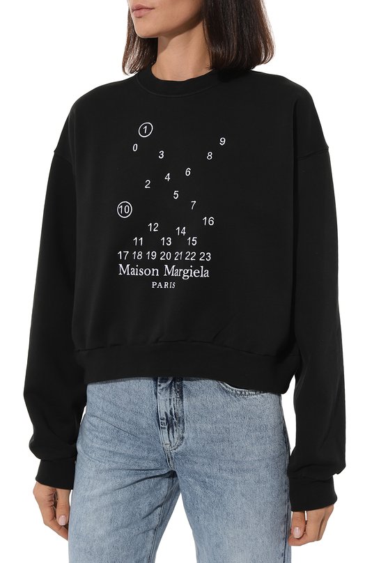 фото Хлопковый свитшот maison margiela