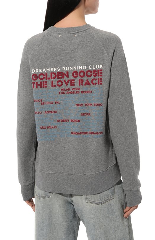 фото Хлопковый свитшот golden goose deluxe brand