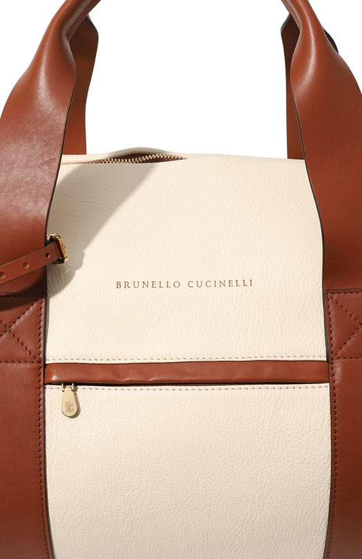 фото Кожаная дорожная сумка brunello cucinelli