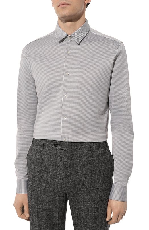 фото Хлопковая рубашка hugo