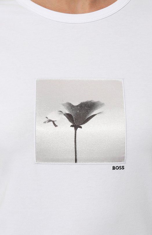 фото Хлопковая футболка boss