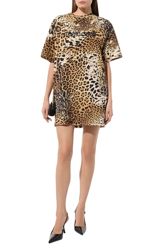 фото Хлопковое платье roberto cavalli