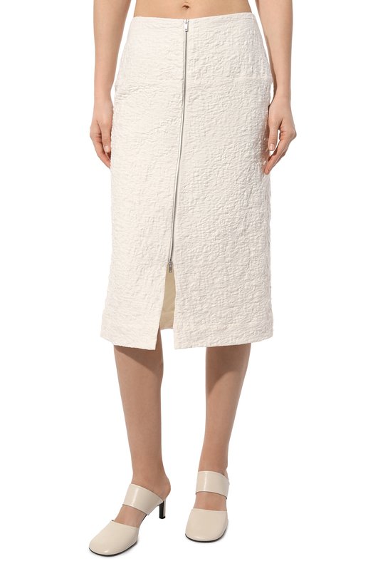 фото Хлопковая юбка jil sander