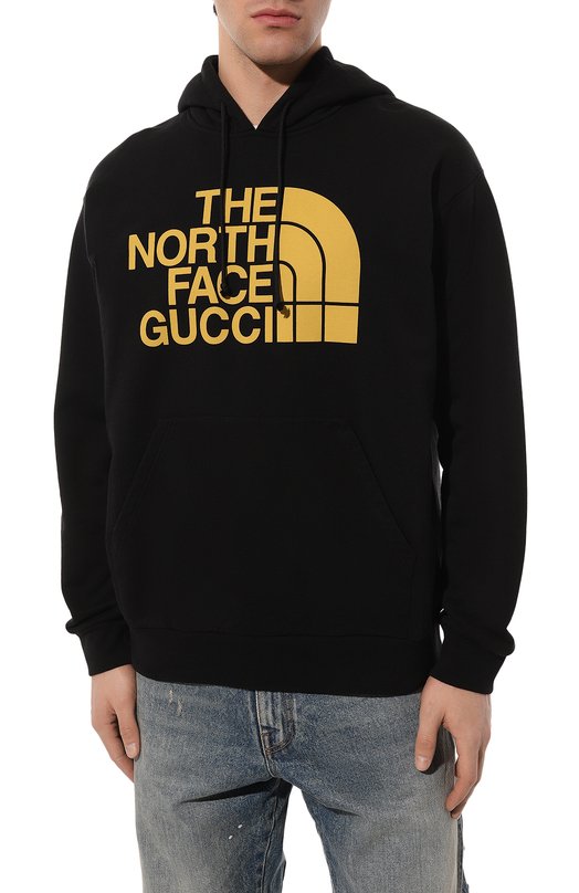 фото Хлопковое худи the north face x gucci gucci