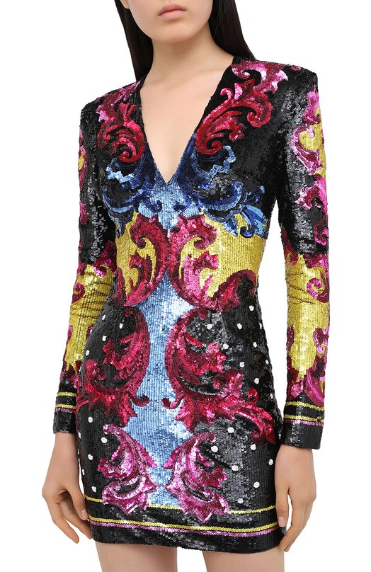 фото Платье с пайетками balmain