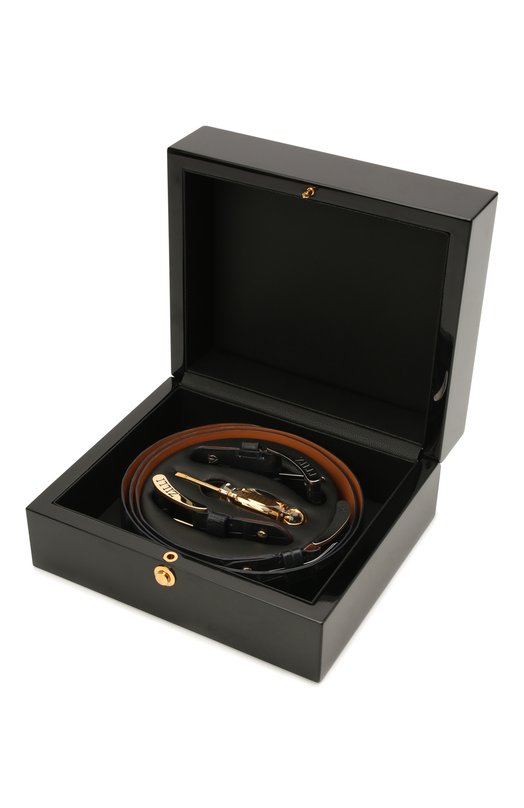 фото Ремень из кожи крокодила со сменными пряжками zilli